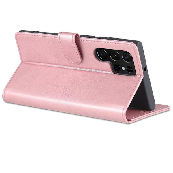 AZNS Fodral för Samsung Galaxy S24 Ultra Läder Skyddat Heltäckande Folio Flip Ställ Telefonskal Multicolor Style D