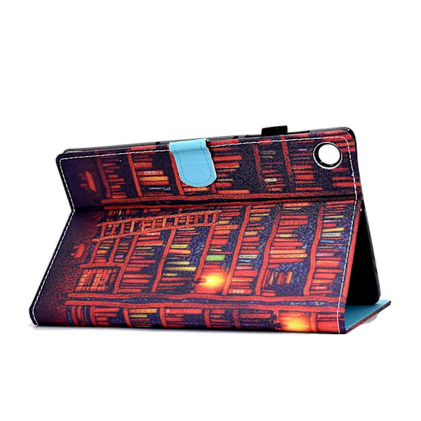 Samsung Galaxy Tab A9+ PU-nahkakotelo, kuvioitu, älykäs tablettisuojus kynätelineellä Multicolor Style A