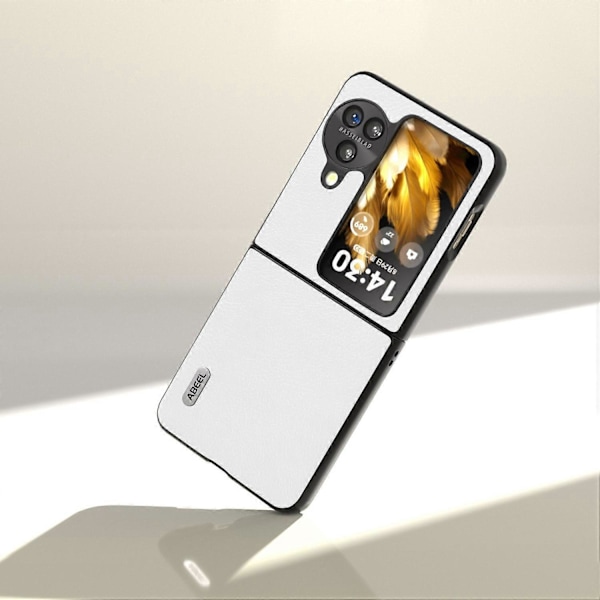 För Oppo Find N3 Flip 5G PU Läder+Hårt PC Skal Slimmad Skyddande Mobilskal Multicolor Style A