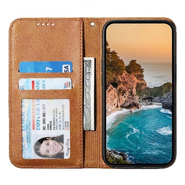 Til Oppo A58 4G Etui Præget PU Læder Telefon Cover med Wallet Stand Multicolor Style A