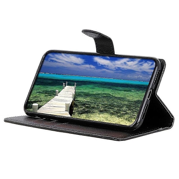 Til iPhone 14 Pro 6.1 tommer Slidstærk PU Læder Cover Stativ Magnetisk Beskyttende Wallet Case Multicolor Style E
