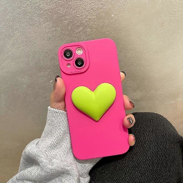 Love Heart TPU-mobilskal för iPhone 11 Multicolor Style A
