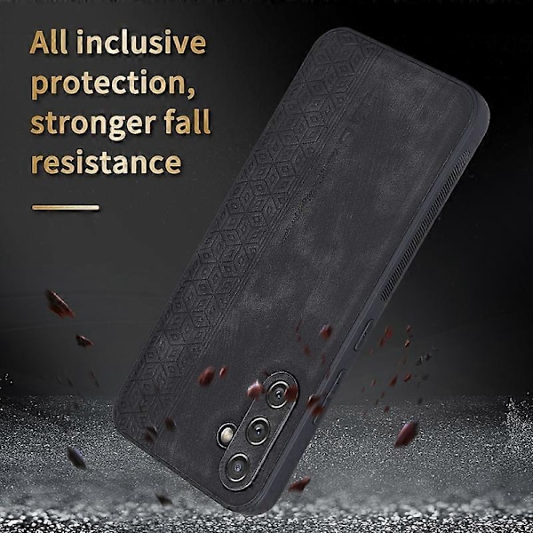 AZNS Skal för Samsung Galaxy A54 5G med präglat mönster PU Läderbelagd TPU Baksida Multicolor Style A