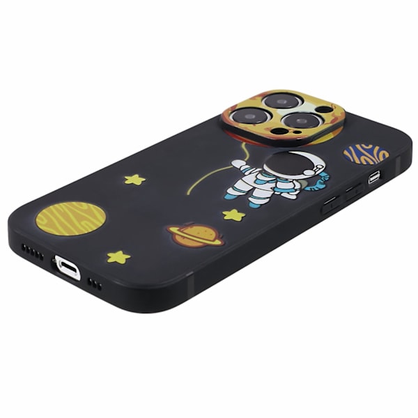 Tpu phone case för Iphone 14 Pro, mönsterutskrift anti-scratch cover Style D