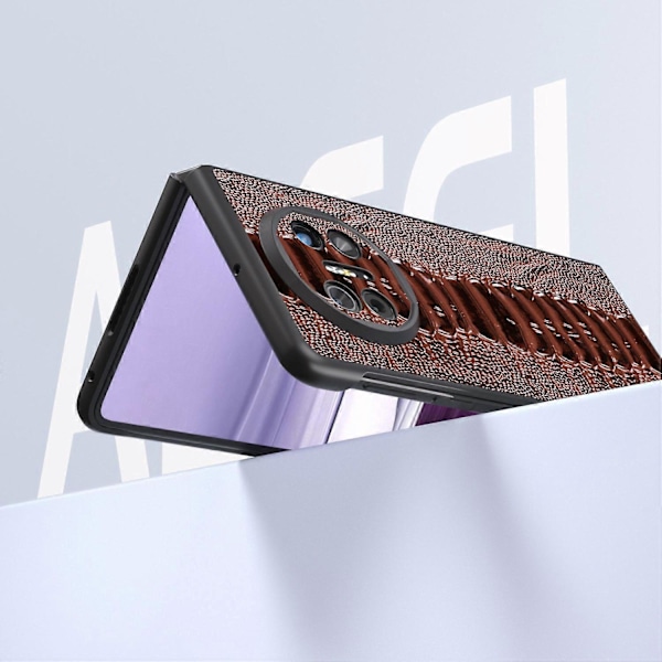 Skal för Huawei Mate X5 Krokodiltextur Äkta Läder+TPU+PC Mobilskal Multicolor Style C