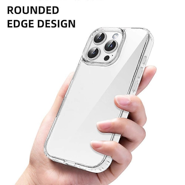 MUTURAL Skal för iPhone 16 Pro Max Rundade Kanter TPU+PC Transparent Mobilskal