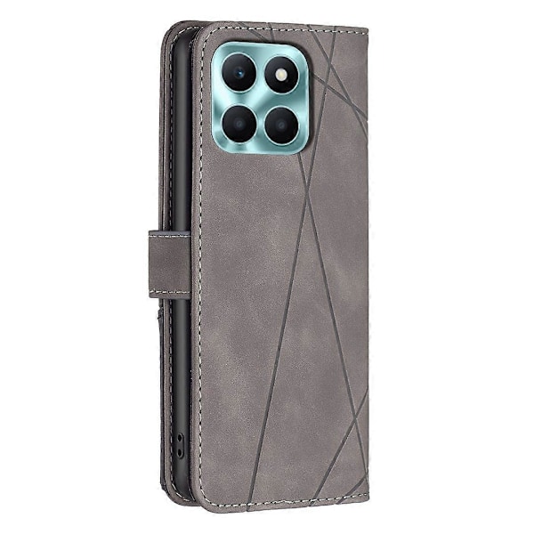 BINFEN COLOR BF05 Honor X6a 4G -suojakotelo, kuvioitu lompakkomallinen nahkainen puhelinkotelo Multicolor Style B