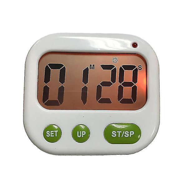 Vækkeur Digital LCD Vibrationsur Batteridrevet Moderne Bærbar Timerur Med Baggrundsbelysning Egnet Til Kontor Soveværelse Kollegium Rejse (1 stk)