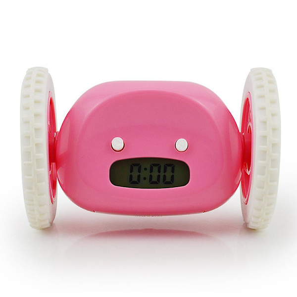 Kör Digital LED Väckarklocka Lata Väckarklocka Kör Tyst Väckarklocka Creative Gift Pink