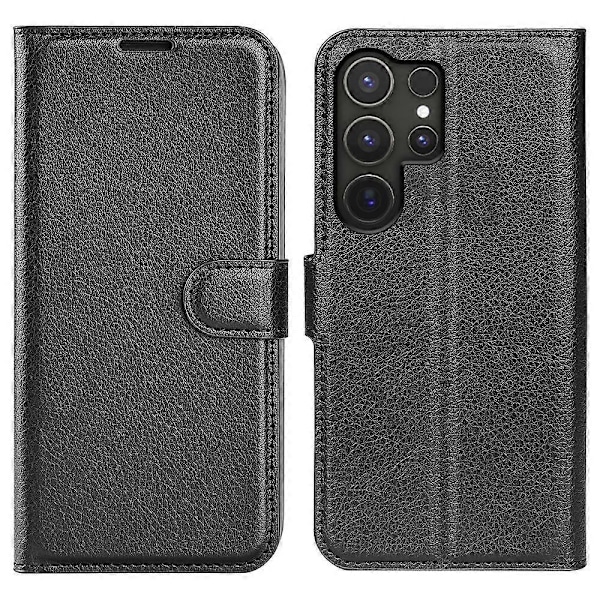 Til Samsung Galaxy S25 Ultra Case Litchi Tekstur Stødsikker Læder Wallet Telefon Cover Multicolor Style C