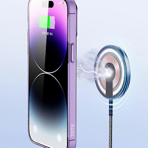 TOTU AA-194 Skal för iPhone 14 Pro Magnetiskt Telefonskal Kompatibelt med MagSafe Multicolor Style A