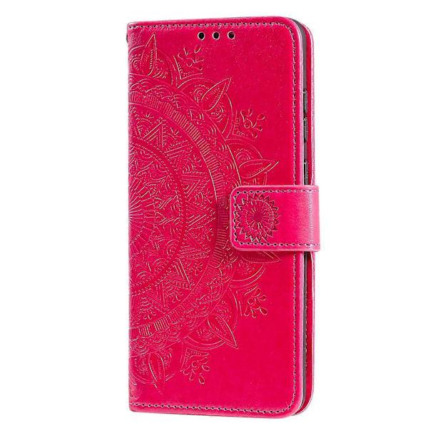 Præget Mandala Blomst Pung Læder Etui med Rem til Samsung Galaxy A52 4G/5G/A52s 5G Multicolor Style D