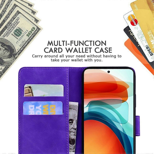 Til Xiaomi Redmi Note 12 Pro 5G/Note 12 Pro Speed 5G/Poco X5 Pro 5G Sommerfugl Print Telefon Cover Multicolor Style D