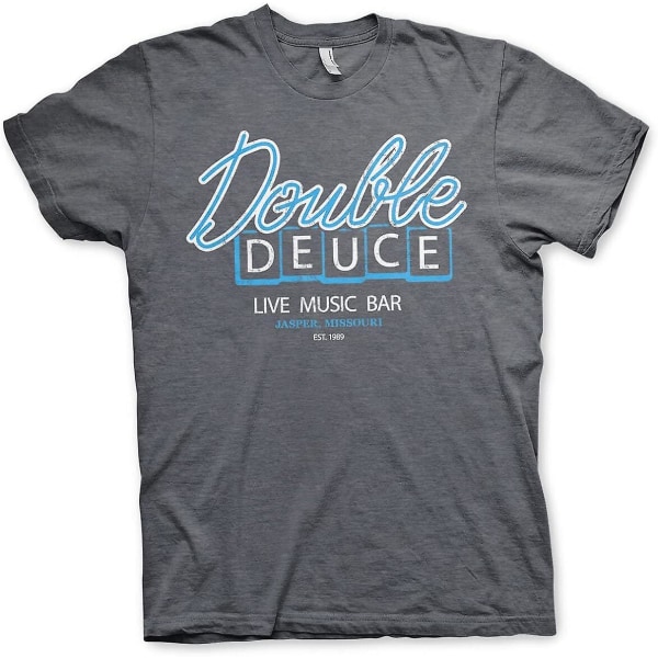 Double Deuce Live Bar T-shirt (mörk-ljung) -vuxen, 3xl Dark-heather S