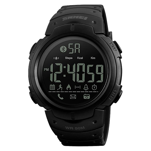 Skmei 1301 50m Vandtæt Sports Bluetooth Sort Black
