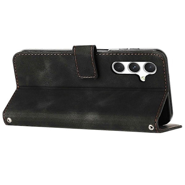 Taske etui til Samsung Galaxy A36 5G med trykt trekant læder telefoncover Multicolor Style E