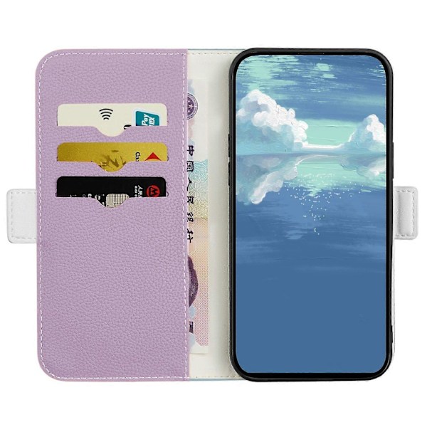 Lompakkokotelo Samsung Galaxy A54 5G:lle, Candy Color PU-nahkainen jalustakotelo Multicolor Style D