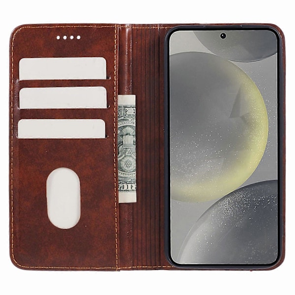 SUTENI PU-Lærdeksel med Folio Flip-Stativ og Lommebok til Samsung Galaxy S24 Multicolor Style A
