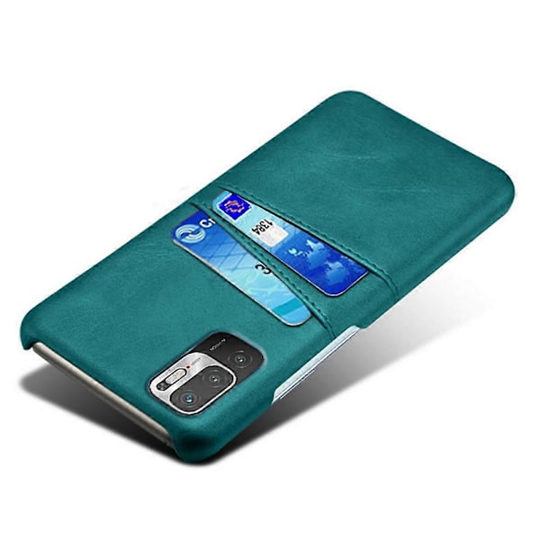 KSQ Kaksinkertaiset korttipaikat PU-nahkapäällysteinen PC-kuori Xiaomi Redmi Note 10 5G/Poco M3 Pro 5G/4G -puhelimille Multicolor Style G