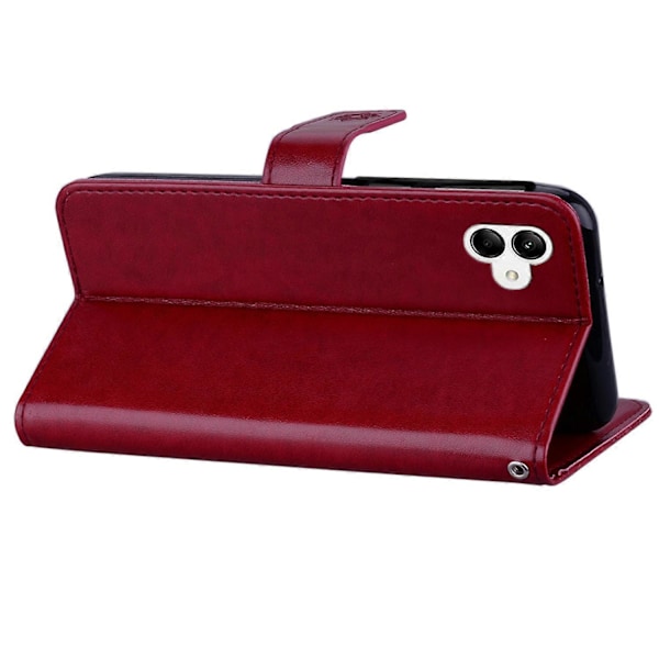 Til Samsung Galaxy A05 4G Etui Ugle Præget PU Læder Anti-drop Telefon Wallet Cover Multicolor Style F