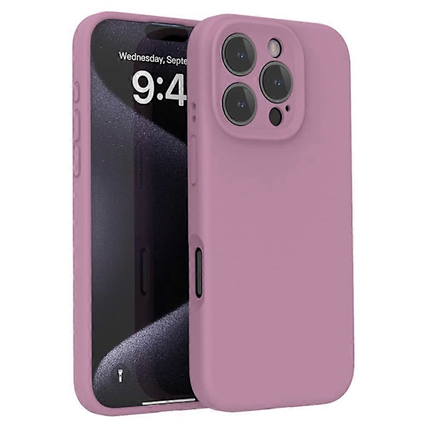 Skal för iPhone 16 Pro Max PC+Flytande Silikon Skyddande Mobilskal med Mikrofiberfoder Multicolor Style F