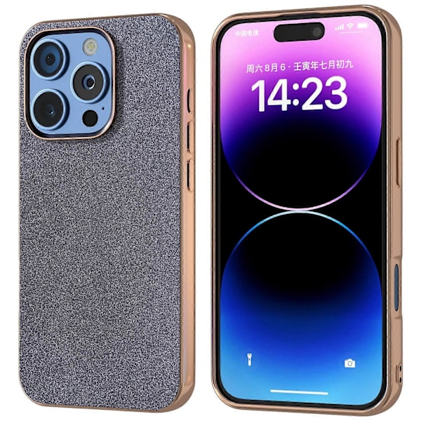 iPhone 16 Pro Max -kotelo, galvanointi, kimallepintainen PU+TPU-suojakotelo Multicolor Style C