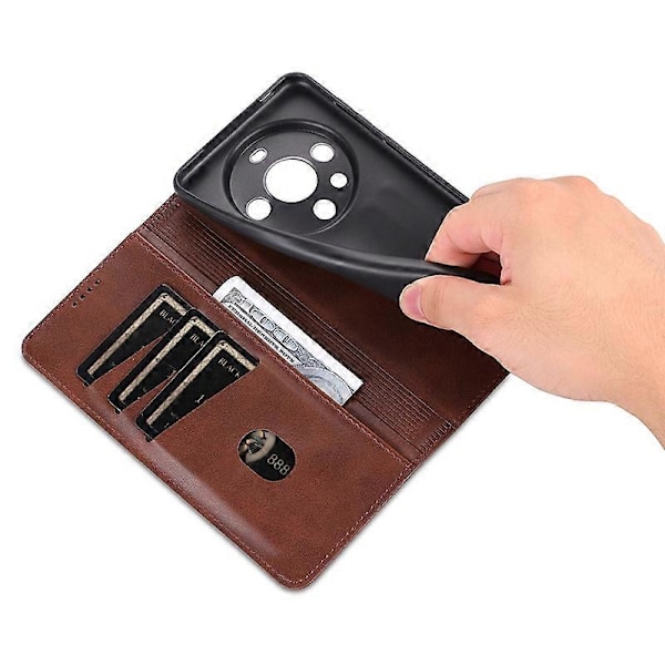 AZNS Etui til Huawei Mate 60 Pro Magnetisk Lukning Tegnebog Læder Cover Multicolor Style D