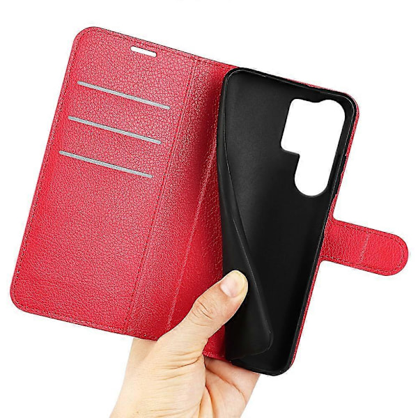 Til Samsung Galaxy S25 Ultra Case Litchi Tekstur Stødsikker Læder Wallet Telefon Cover Multicolor Style D