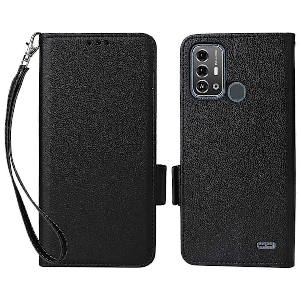 For ZTE Blade A53 Pro Deksel Støtsikkert Telefondeksel PU Lær Shell med Stropp Multicolor Style C