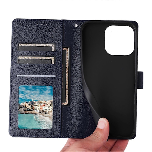 Til vivo Y28 4G Etui Wallet Stand View PU Læder Telefon Cover Multicolor Style C