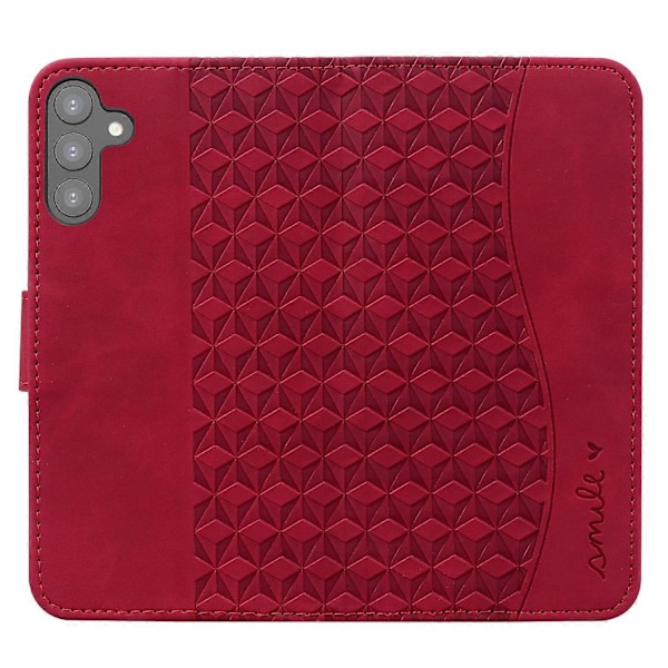För Samsung Galaxy A34 5G Fodral Rombmönstrat PU Läder Plånboksfodral Multicolor Style E