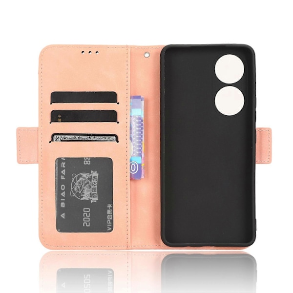 Til vivo Y100 5G/T2 5G Multipla Kortpladser PU Læder Telefon Etui Stativ Pung Cover Multicolor Style B