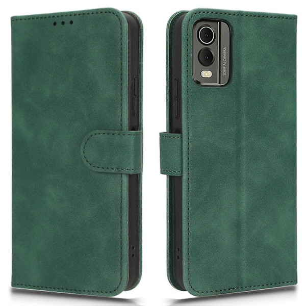 För Nokia C32 Plånboksfodral Skinn-Touch Skyddande PU Läder Telefonskal med Ställ Multicolor Style C
