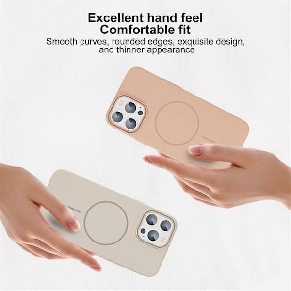 Til iPhone 14 Pro Cover Kompatibelt med MagSafe Slankt PC Telefon Bagcover Multicolor Dark Grey