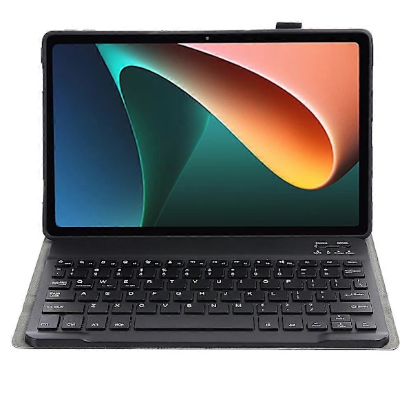 Type A AN05 Erittäin ohut TPU-kehys + Nahkainen jalustakotelo Bluetooth-näppäimistöllä Xiaomi Pad 5/5 Pro -laitteelle