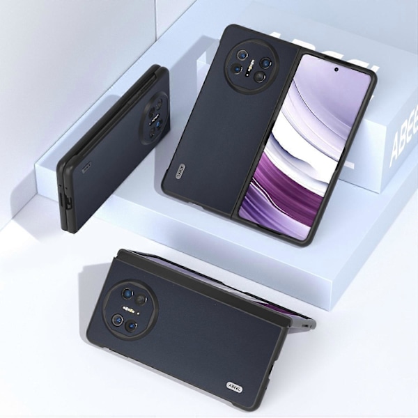For Huawei Mate X5 Deksel Glatt Ekte Kuskinn + PC Beskyttelsesdeksel Multicolor Style C