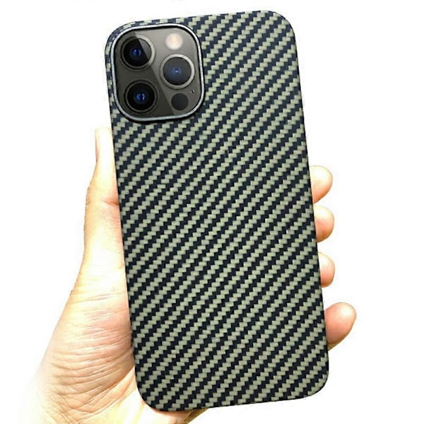 KZDOO iPhone 16 Pro -kotelo aramidikuidusta, tukee langatonta latausta- Multicolor Green