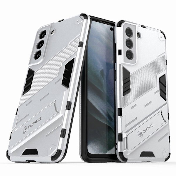 Naarmuuntumaton PC + TPU Hybridipuhelimen takakuori Iskunkestävä suojus jalustalla Samsung Galaxy -puhelimelle