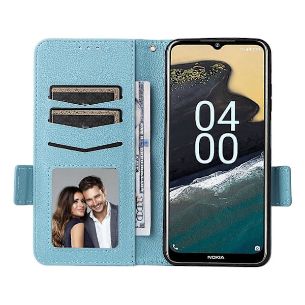 För Nokia G310 PU Läder Mobiltelefonfodral Plånboksställ Anti-Fingeravtrycksskydd Multicolor Style E