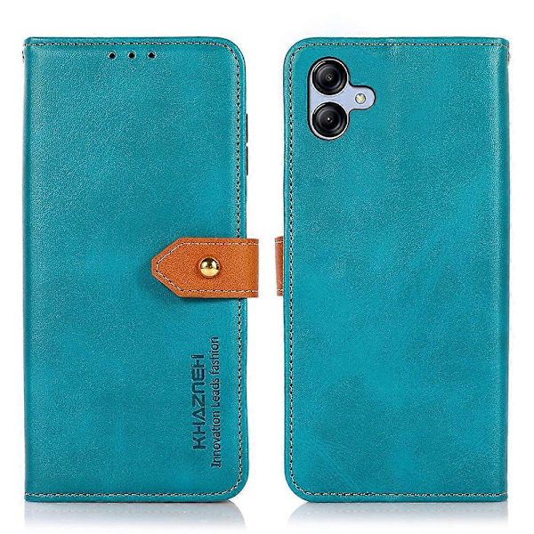 KHAZNEH Fodral för Samsung Galaxy A05 4G, Kohudstextur PU Läder Ställ Plånbok Telefonskal Multicolor Style B