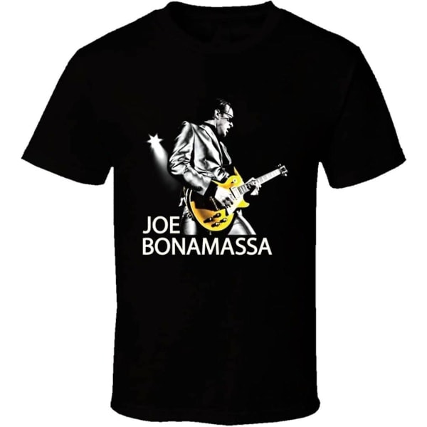 Joe Bonamassa Herr Svart T-shirt Svart -vuxen, 3xl Black S