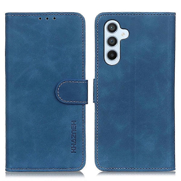 KHAZNEH Læder Wallet Mobiltelefon Cover til Samsung Galaxy A15 4G (Retro Tekstur) Multicolor Style C