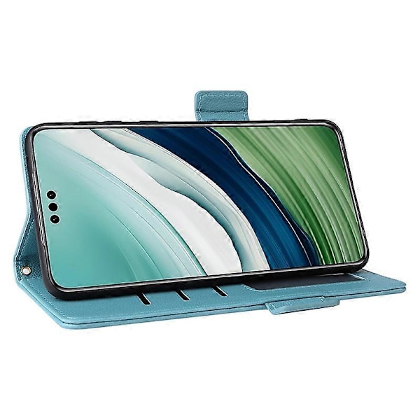 Til Huawei Mate 60 Cover Litchi Tekstur Wallet Stand Læder Telefon Cover med Rem Multicolor Style G
