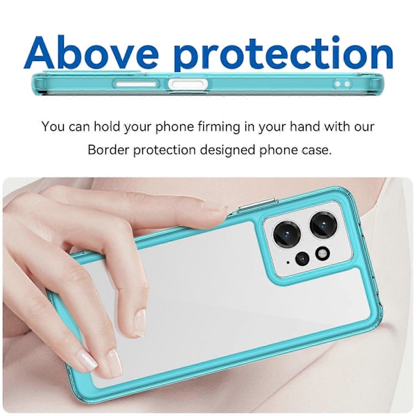 Xiaomi Redmi Note 12 4G TPU+Akryyli Puhelinkotelo Iskunkestävä Puhelimen Suojus Multicolor Style E