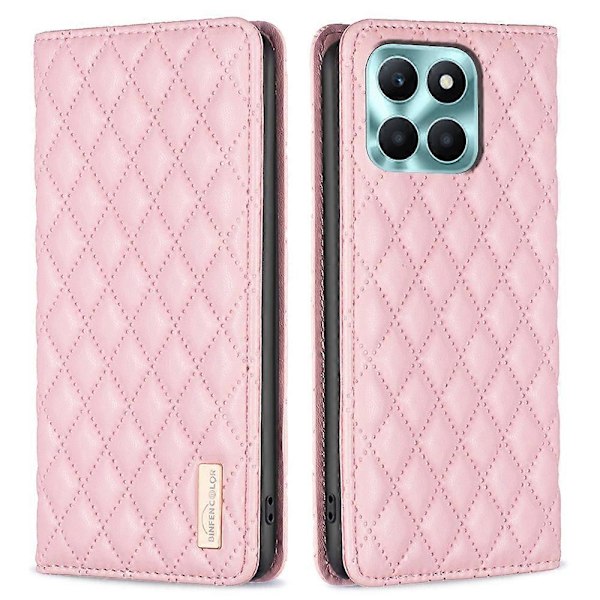 BINFEN COLOR BF Style-16 Honor X6a 4G -kotelo korttipidikkeellä nahkainen jalustallinen puhelinkotelo Multicolor Style C