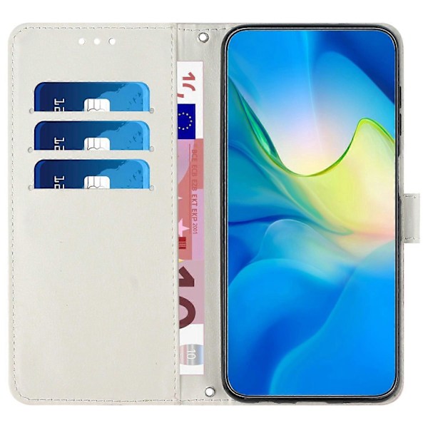 Samsung Galaxy A33 5G PU-nahkainen marmorikuvioinen puhelinkotelo, jossa on kääntyvä jalusta ja lompakkokansi Multicolor Style B