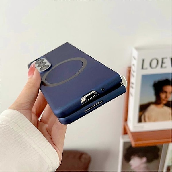 För Samsung Galaxy Z Fold4 5G Telefonskal Hudvänligt Hårt PC-Fodral Kompatibelt med MagSafe Multicolor Style D