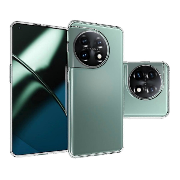 10 st/förpackning TPU-skal för OnePlus 11 5G, inre vattenmärkesfri, reptålig, kristallklart skydd
