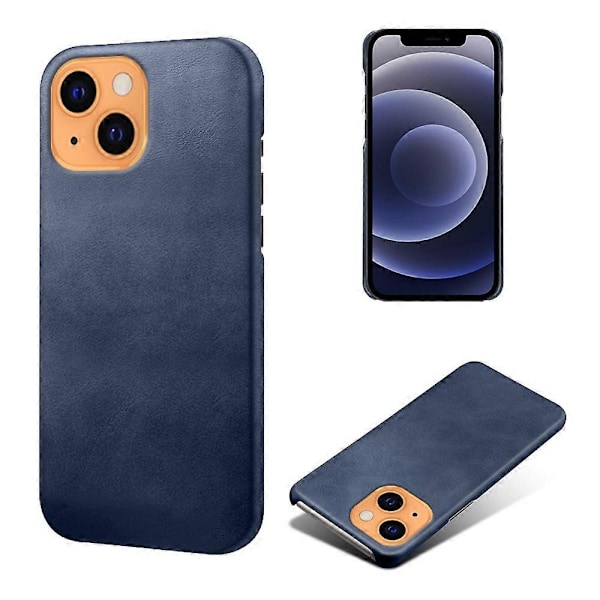 KSQ Kvalitets PU Läderbelagt PC Telefonfodral för iPhone 13 6.1-tum Multicolor Style F