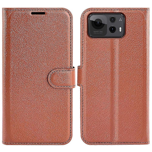 Til Asus Zenfone 12 Ultra 5G Etui Litchi Tekstur Stødsikkert Læder Wallet Telefon Cover Multicolor Brown